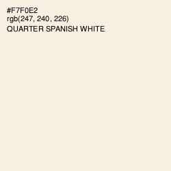 #F7F0E2 - Quarter Spanish White Color Image